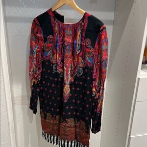 Roberto Cavalli Multicolor Paisley Dress